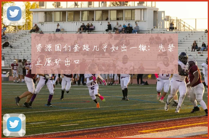 资源国们套路几乎如出一辙：先禁止原矿出口
